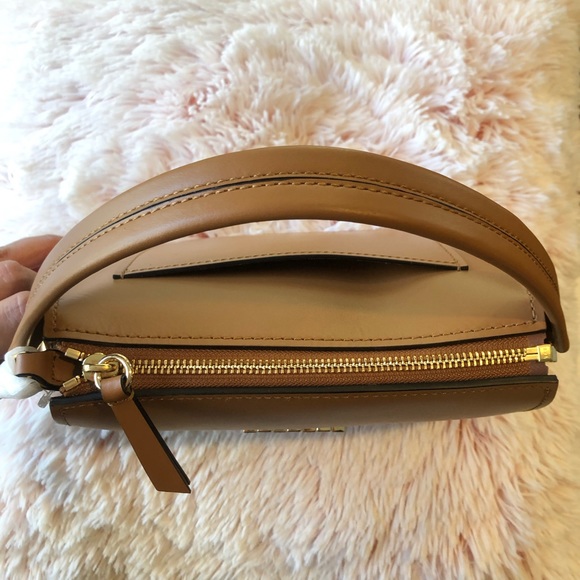 ZAC POSEN Eartha Zip Top Crossbody, Camel color, NWT. - Picture 9 of 12